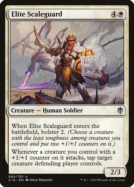 Elite Scaleguard, Magic card C16 65 — Commander 2016 set
