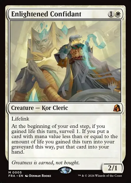 Confident éclairé, carte Magic PFRA 5p — extension Reality Fracture Promos