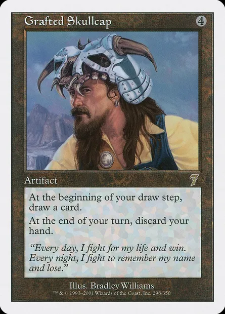Calotte greffée, carte Magic 7ED 298 — extension Septième Edition