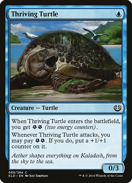 Thriving Turtle, Magic card KLD 66 — Kaladesh set