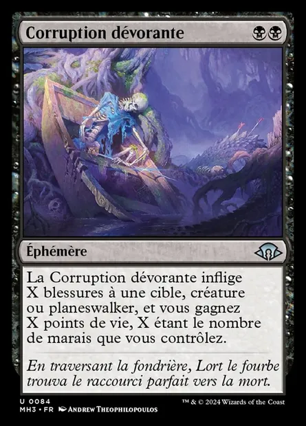 Corruption dévorante, carte Magic MH3 84 — extension Modern Horizons 3