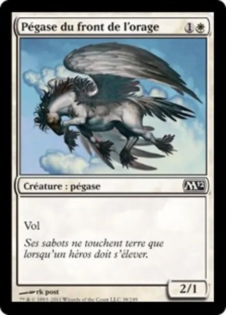 Pégase du front de l'orage, carte Magic M12 38 — extension Magic 2012