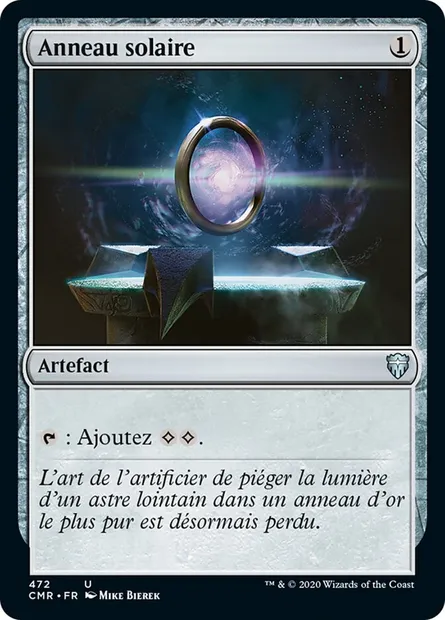 Anneau solaire, carte Magic CMR 472 — extension Commander Legends