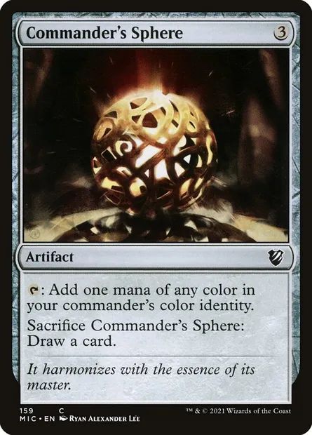 Commander's Sphere, Magic card MIC 159 — Midnight Hunt Commander set