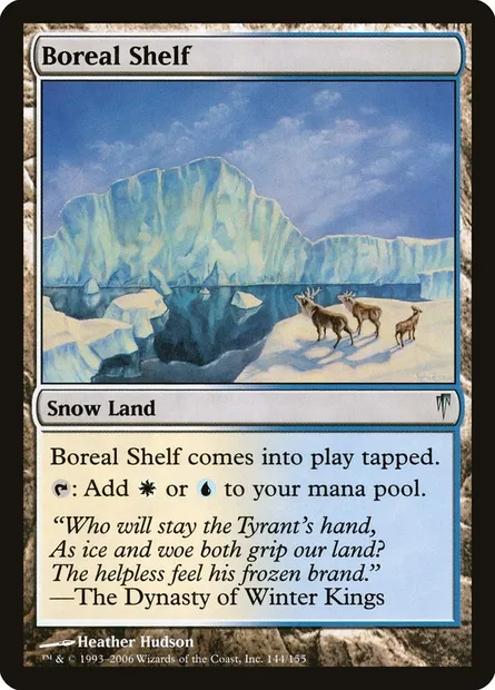 Boreal Shelf, Magic card CSP 144 — Coldsnap set