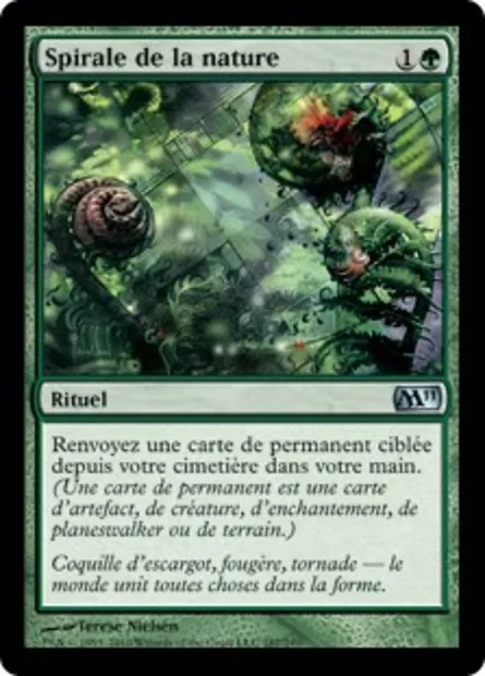 Spirale de la nature, carte Magic M11 187 — extension Magic 2011
