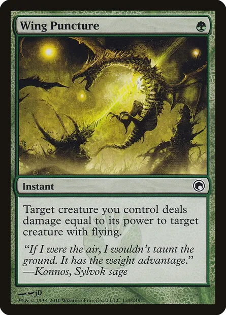 Wing Puncture, Magic card SOM 133 — Scars of Mirrodin set