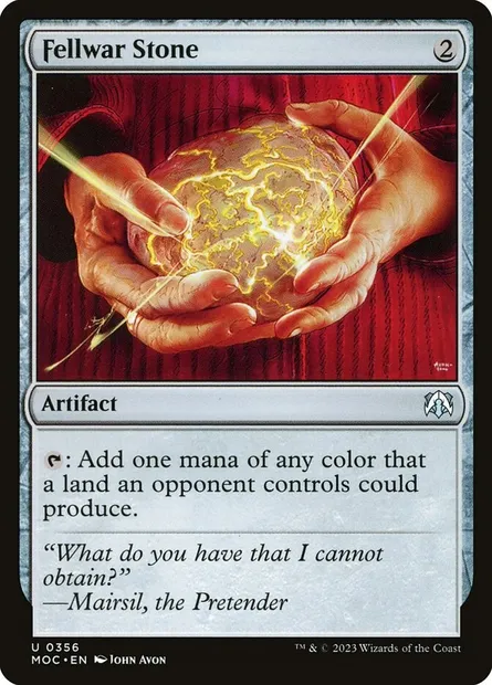 Fellwar Stone, Magic card MOC 356 — March of the Machine Commander set