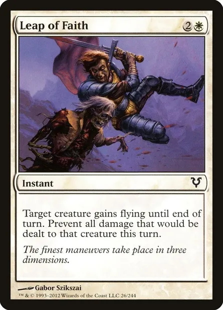 Leap of Faith, Magic card AVR 26 — Avacyn Restored set