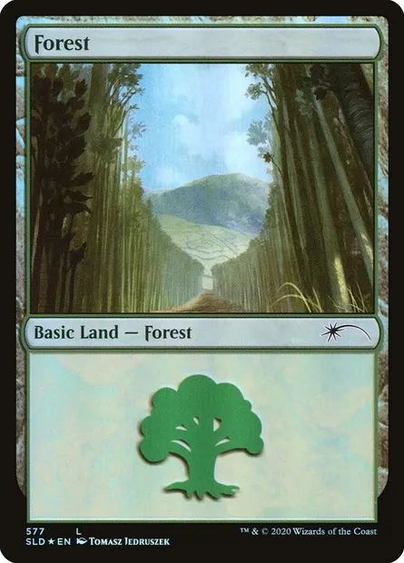 Forêt, carte Magic SLD 577 — extension Secret Lair Drop