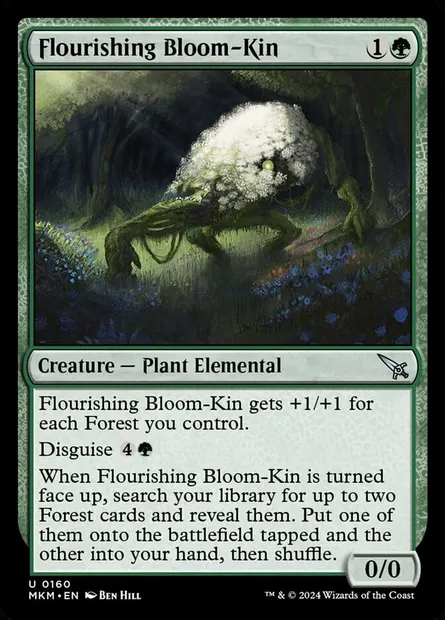 Flourishing Bloom-Kin, Magic card MKM 160 — Murders at Karlov Manor set