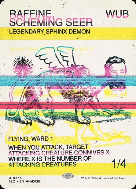 RAFFINE, SCHEMING SEER, carte Magic SLZ 335 — extension The Zeta Set