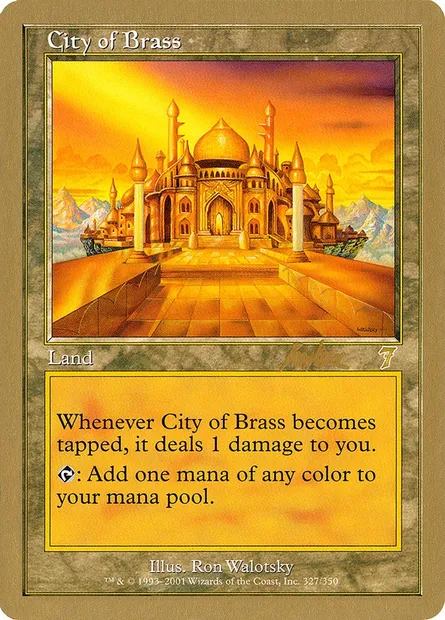 City of Brass, Magic card WC02 bk327 — World Championship Decks 2002 set
