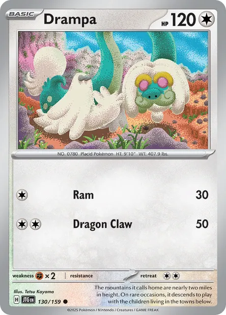 Drampa, Pokémon card JTG 130 — Journey Together set