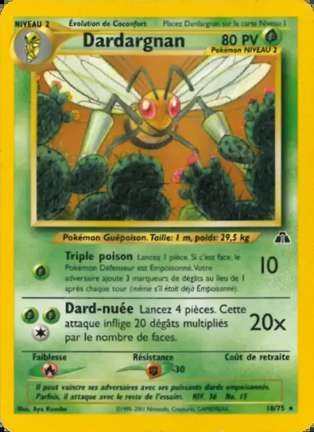 Dardargnan, carte Pokémon ND 18 — extension Neo Discovery