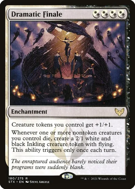 Dramatic Finale, Magic card STX 180 — Strixhaven: School of Mages set