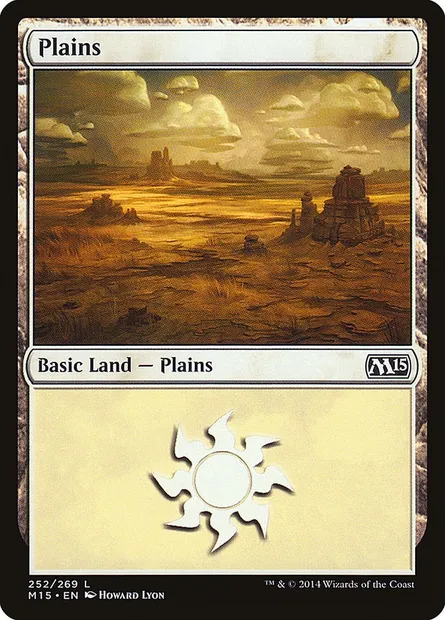 Plains, Magic card M15 252 — Magic 2015 set