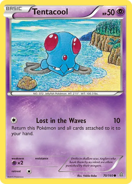 Tentacool, Pokémon card PRC 70 — Primal Clash set
