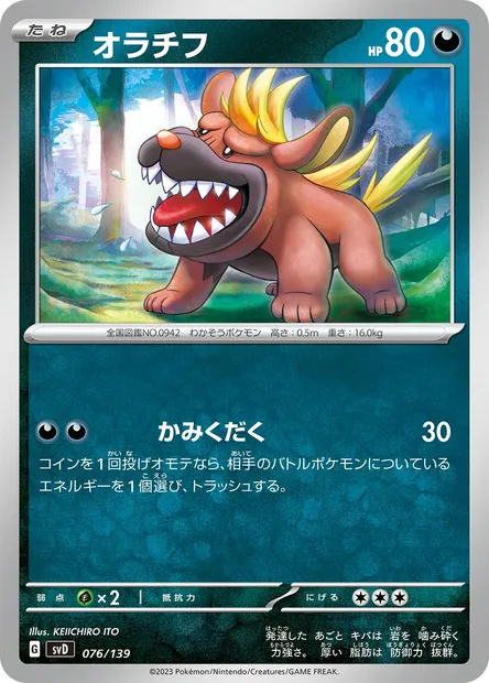 Grondogue, carte Pokémon SVD 076 — extension ex Start Decks