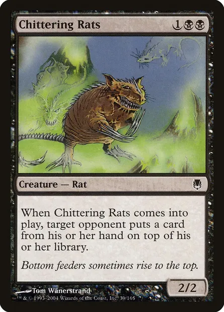 Chittering Rats, Magic card DST 39 — Darksteel set
