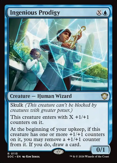 Ingenious Prodigy, Magic card SOC 115 — Secrets of Strixhaven Commander set