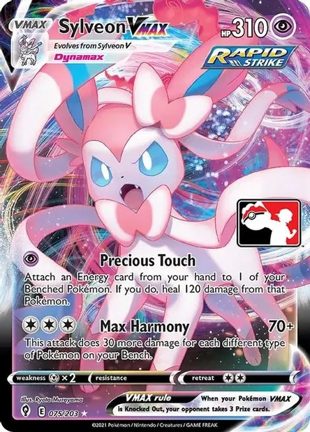 Sylveon VMAX, Pokémon card PPS 075-2 — Play! Pokémon Prize Pack Series set