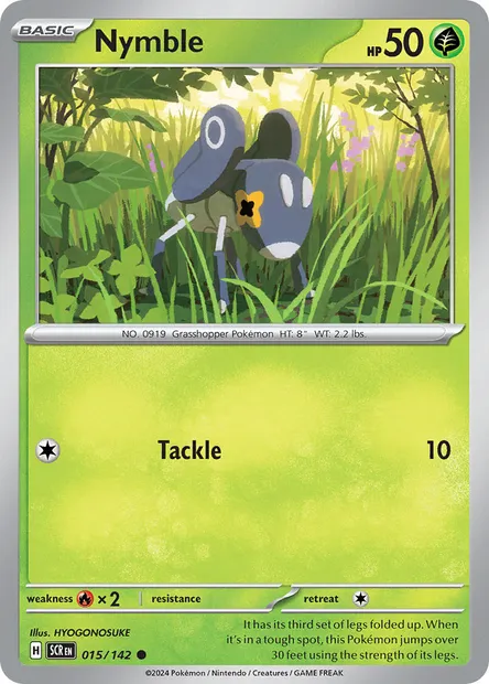 Nymble, Pokémon card SCR 015 — Stellar Crown set