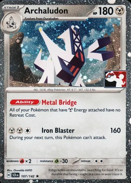 Archaludon, Pokémon card PPS 107-4 — Play! Pokémon Prize Pack Series set