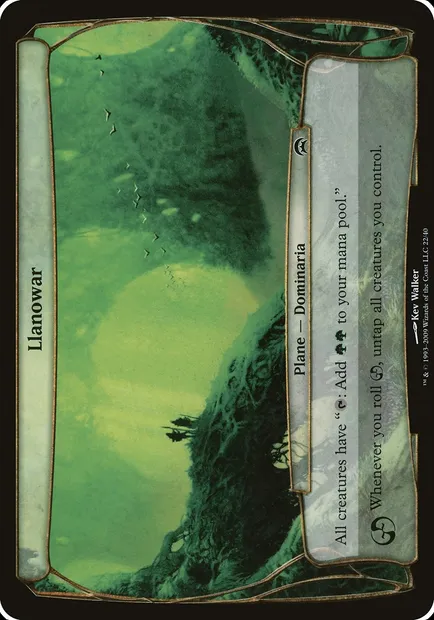 Llanowar, Magic card OHOP 22 — Planechase Planes set
