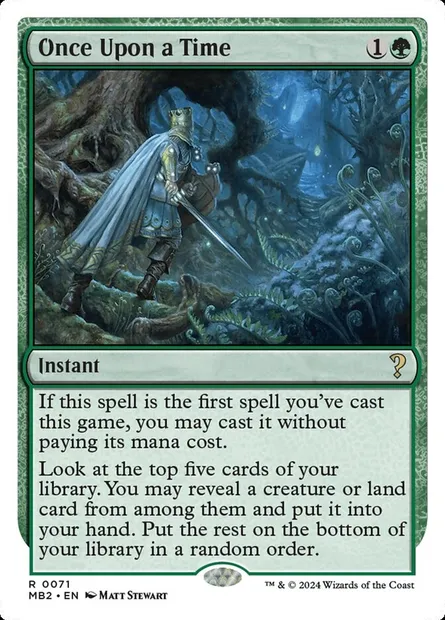 Once Upon a Time, Magic card MB2 71 — Mystery Booster 2 set