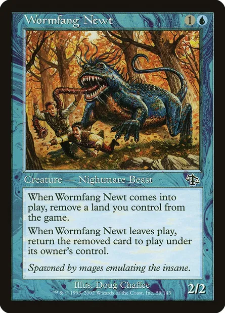 Wormfang Newt, Magic card JUD 59 — Judgment set