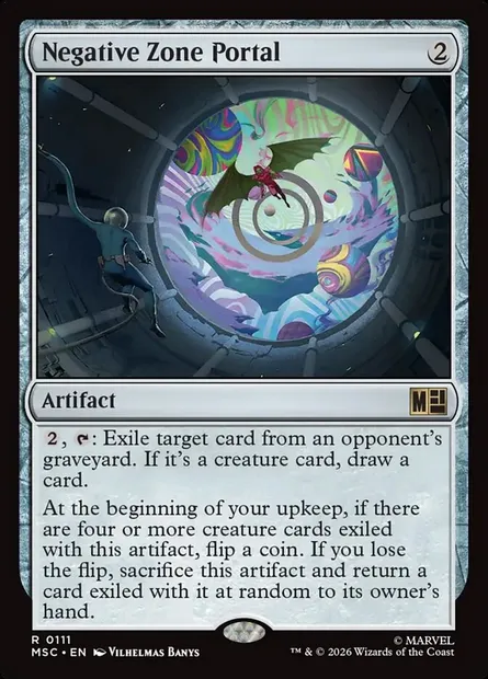Negative Zone Portal, Magic card MSC 111 — Marvel Super Heroes Commander set
