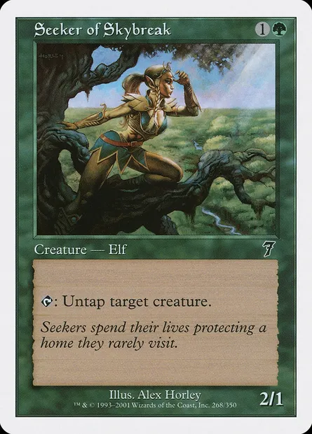 Chercheur de trouées de ciel, carte Magic 7ED 268 — extension Septième Edition