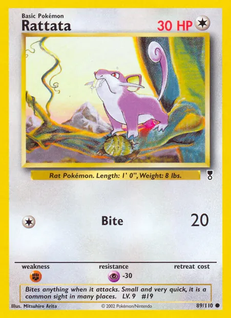Rattata, carte Pokémon LC 89 — extension Legendary Collection