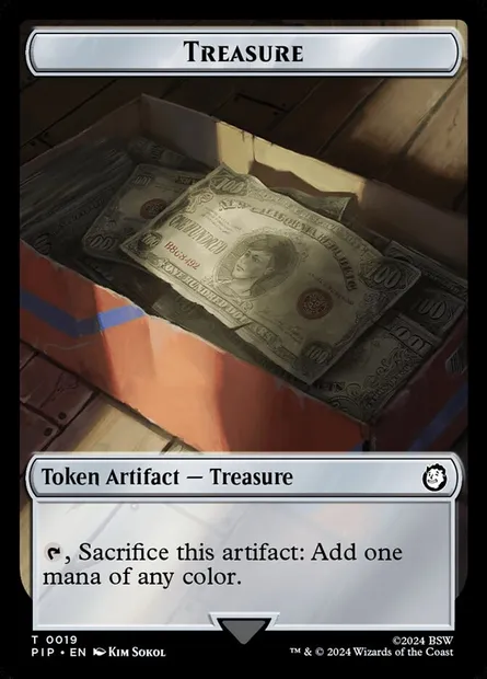 Treasure, Magic card TPIP 19 — Fallout Tokens set
