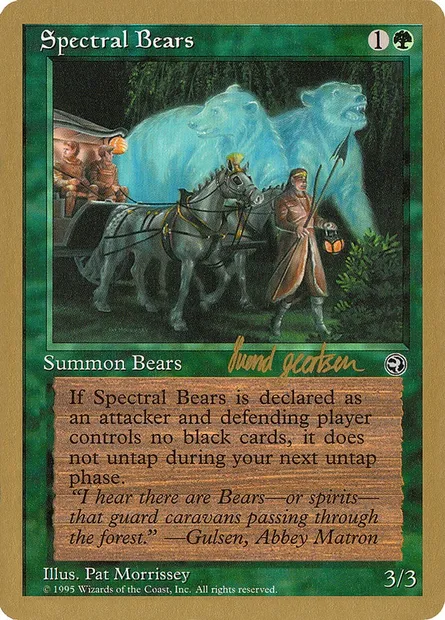 Ours spectraux, carte Magic WC97 sg98 — extension World Championship Decks 1997
