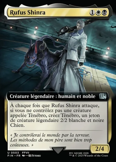 Rufus Shinra, carte Magic FIN 503 — extension Final Fantasy