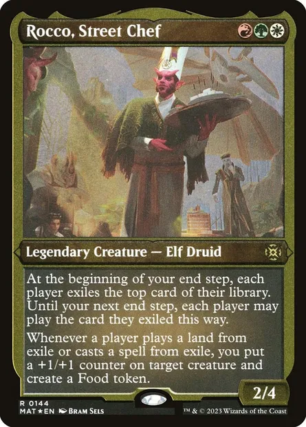 Rocco, Street Chef, Magic card MAT 144 — March of the Machine: The Aftermath set
