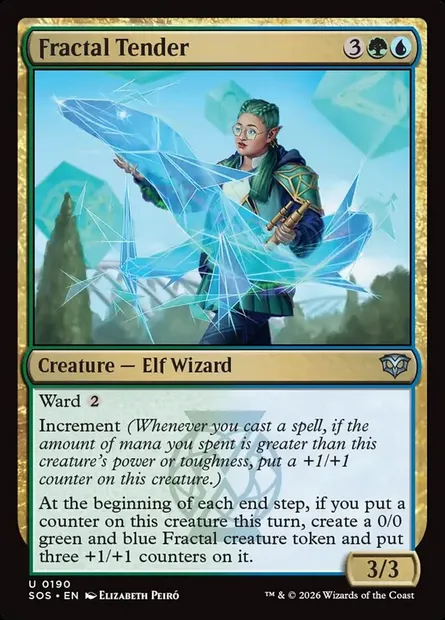 Fractal Tender, Magic card SOS 190 — Secrets of Strixhaven set