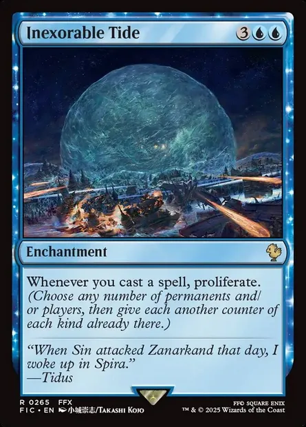 Inexorable Tide, Magic card FIC 265 — Final Fantasy Commander set
