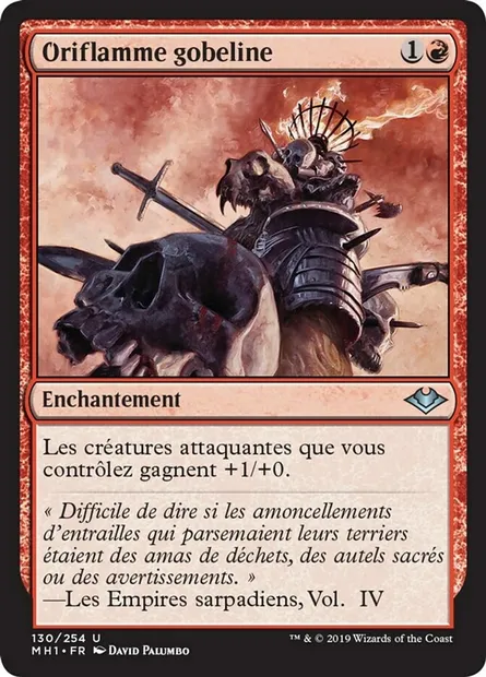 Oriflamme gobeline, carte Magic MH1 130 — extension Horizons du Modern