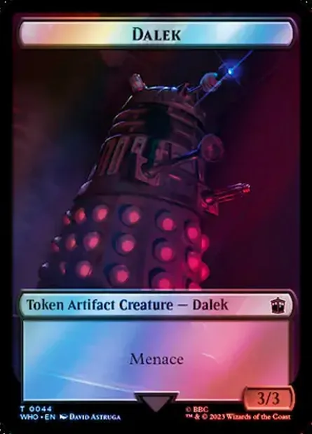 Dalek, carte Magic TWHO 44 — extension Doctor Who Tokens