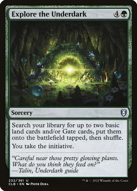 Explore the Underdark, Magic card CLB 232 — Commander Legends: Battle for Baldur's Gate set
