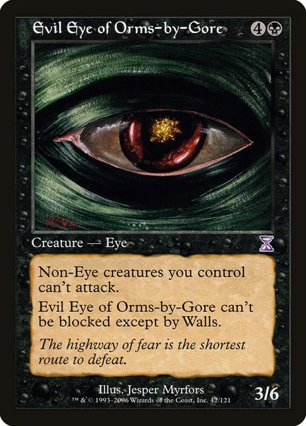 Evil Eye of Orms-by-Gore, Magic card TSB 42 — Time Spiral Timeshifted set