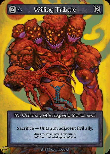 Willing Tribute, carte Sorcery GOT 200 — extension Gothic