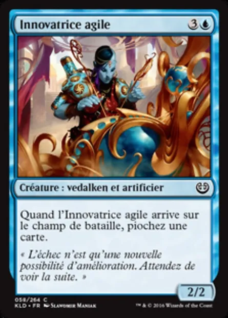 Innovatrice agile, carte Magic KLD 58 — extension Kaladesh