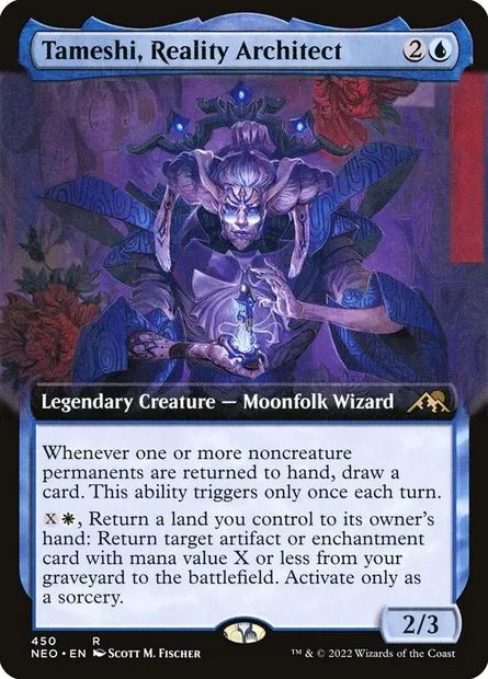 Tameshi, Reality Architect, Magic card NEO 450 — Kamigawa: Neon Dynasty set