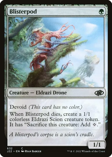 Blisterpod, Magic card J22 632 — Jumpstart 2022 set