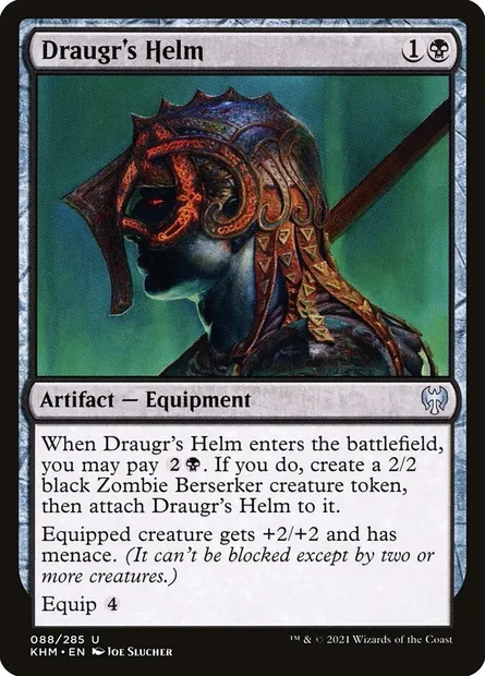 Draugr's Helm, Magic card KHM 88 — Kaldheim set