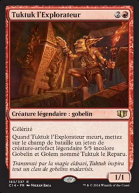 Tuktuk l'Explorateur, carte Magic C14 183 — extension Commander 2014